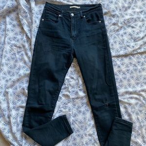 Levi’s Mile High Super Skinny in Dark Blue